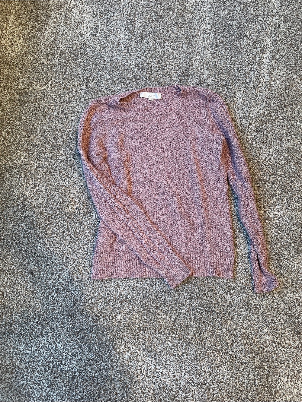 LOFT Dusty Lavender Crewneck Sweater